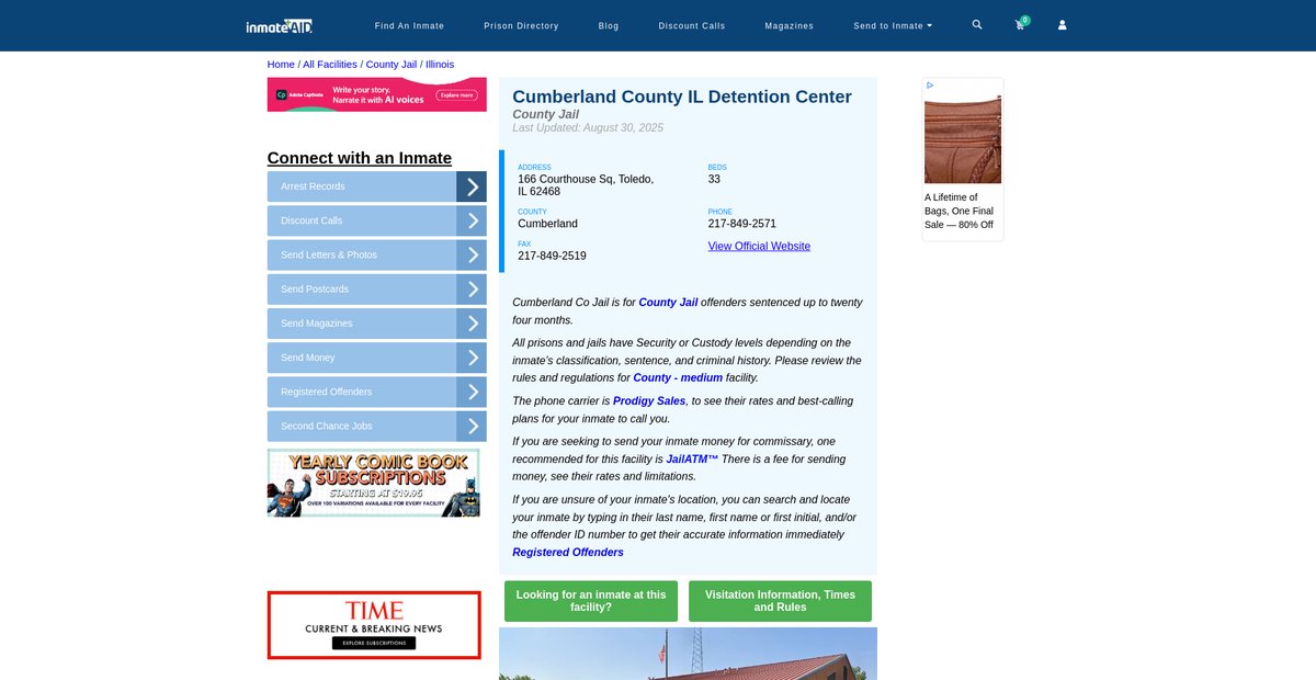 Preview of inmateaid.com
