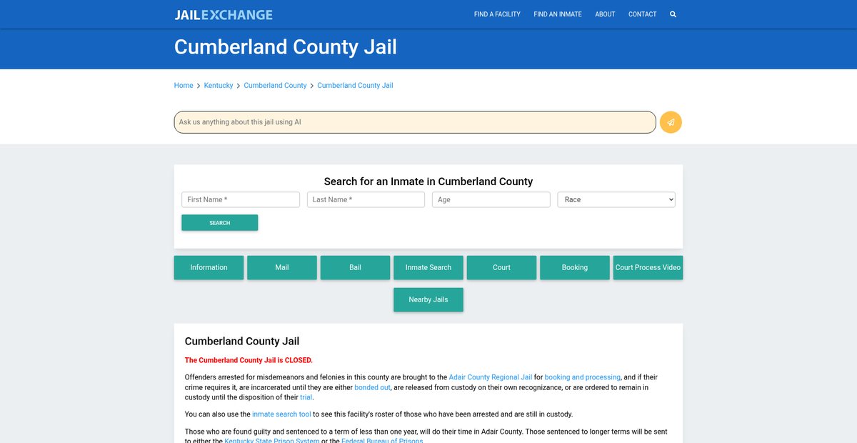 Preview of jailexchange.com