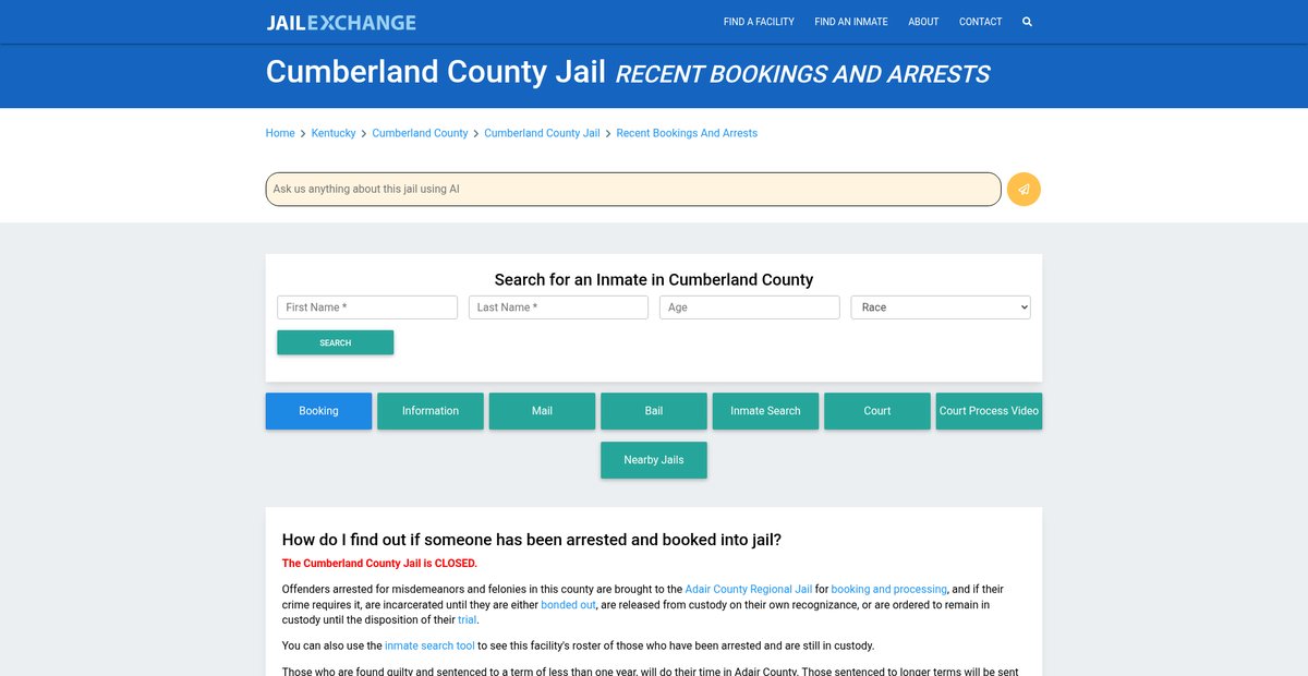 Preview of jailexchange.com