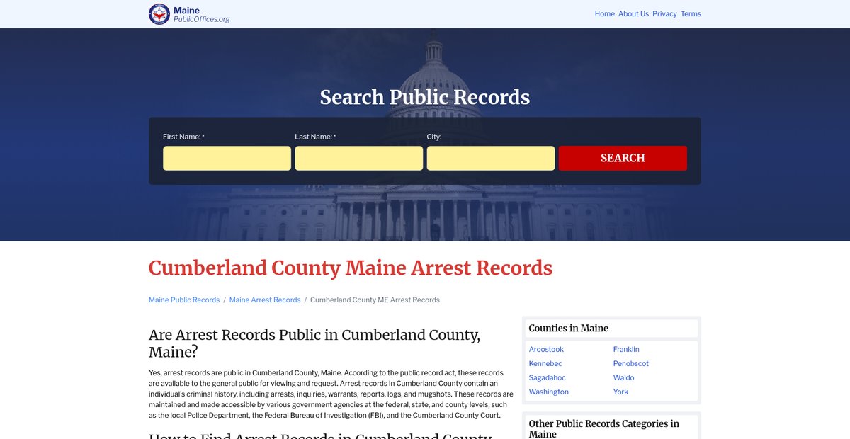Preview of maine.publicoffices.org