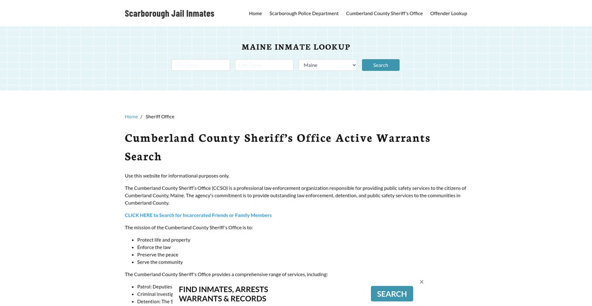 Preview of scarboroughinmates.org