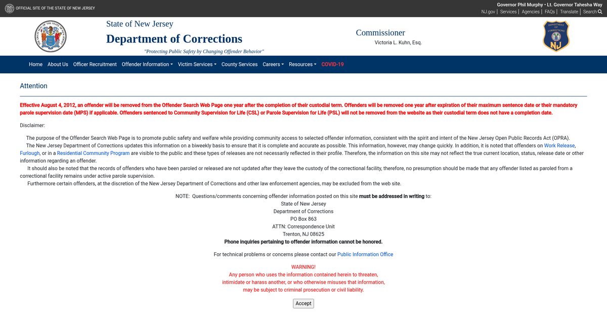 Preview of www-doc.state.nj.us