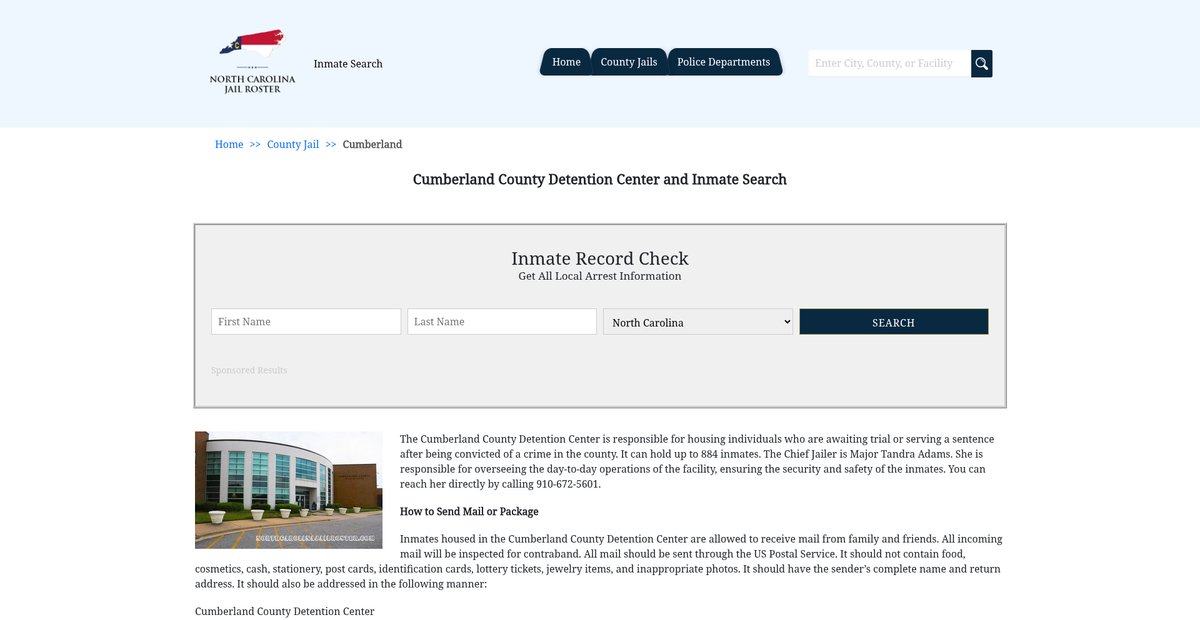 Preview of northcarolinajailroster.com