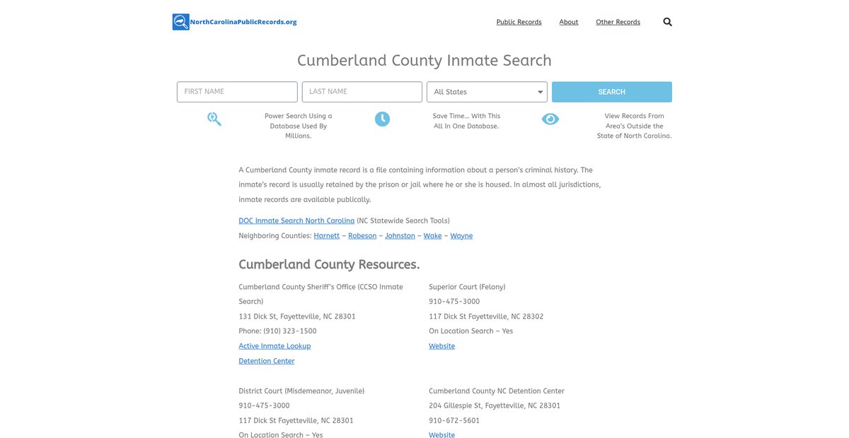 Preview of northcarolinapublicrecords.org