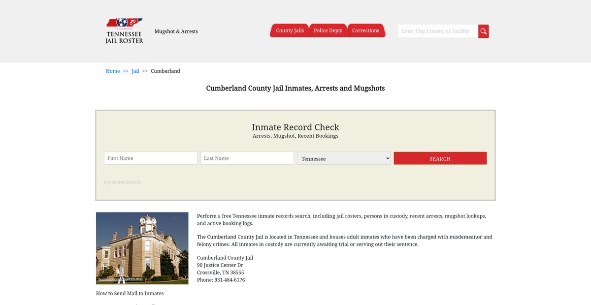 Preview of tennesseejailroster.com