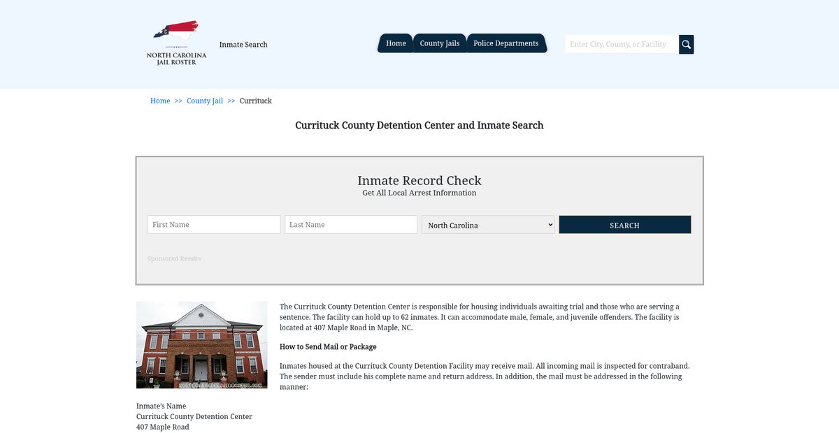 Preview of northcarolinajailroster.com