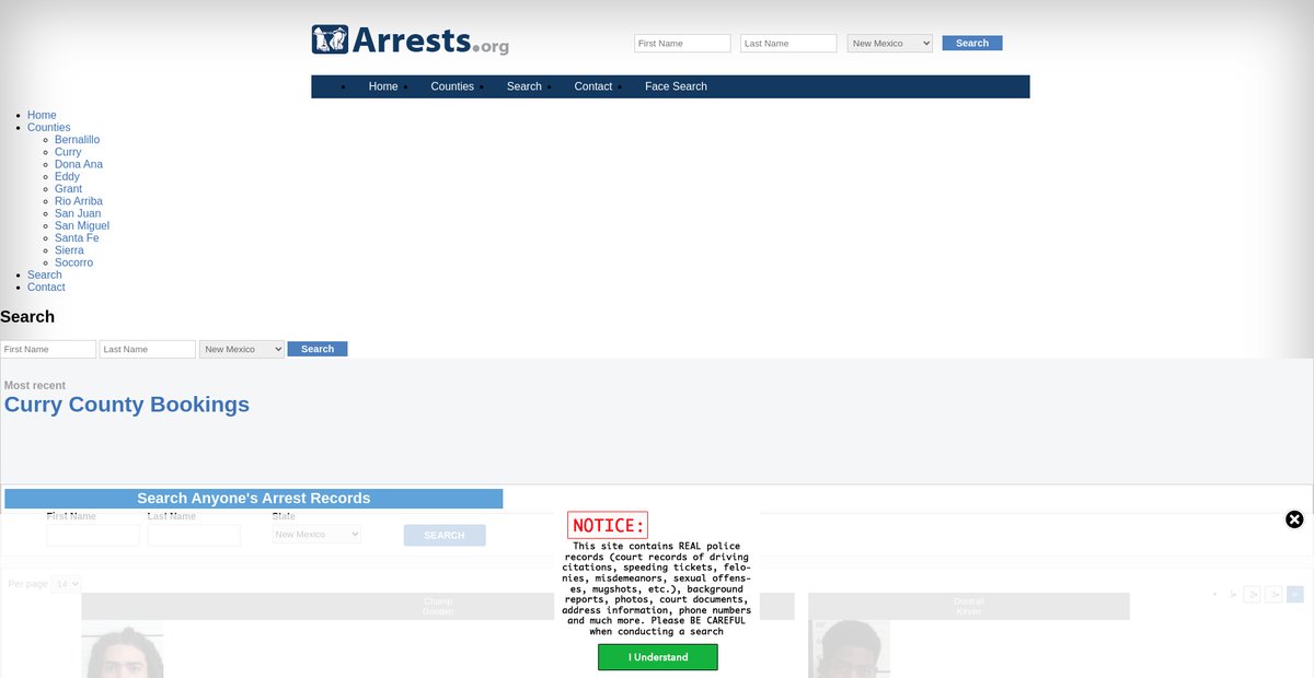 Preview of newmexico.arrests.org