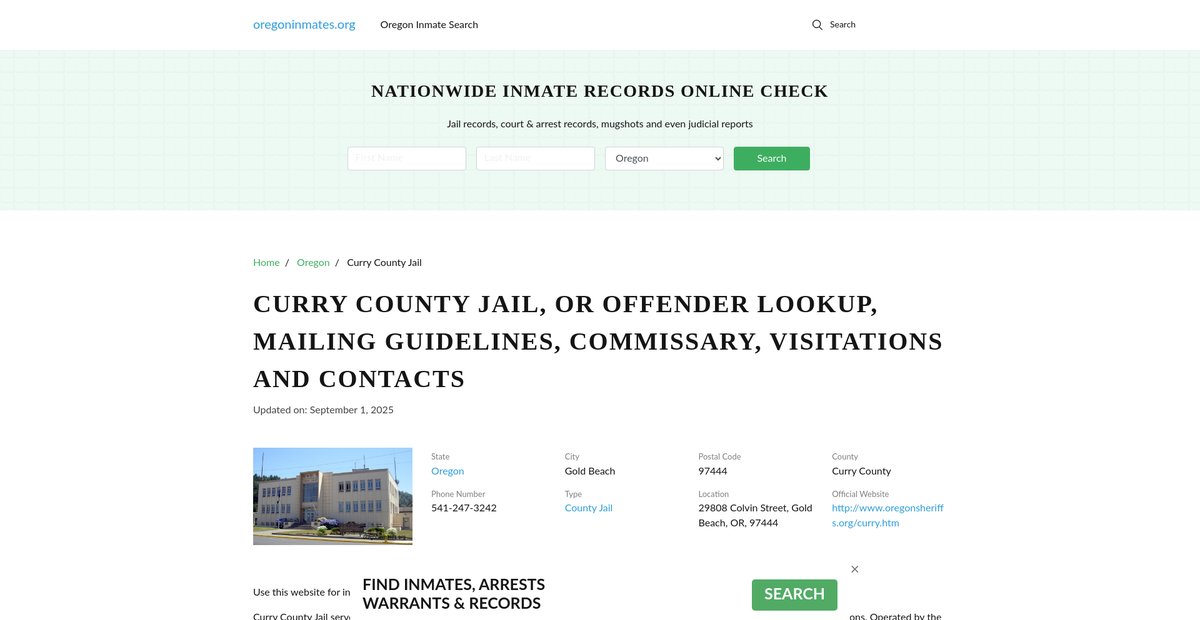 Preview of oregoninmates.org