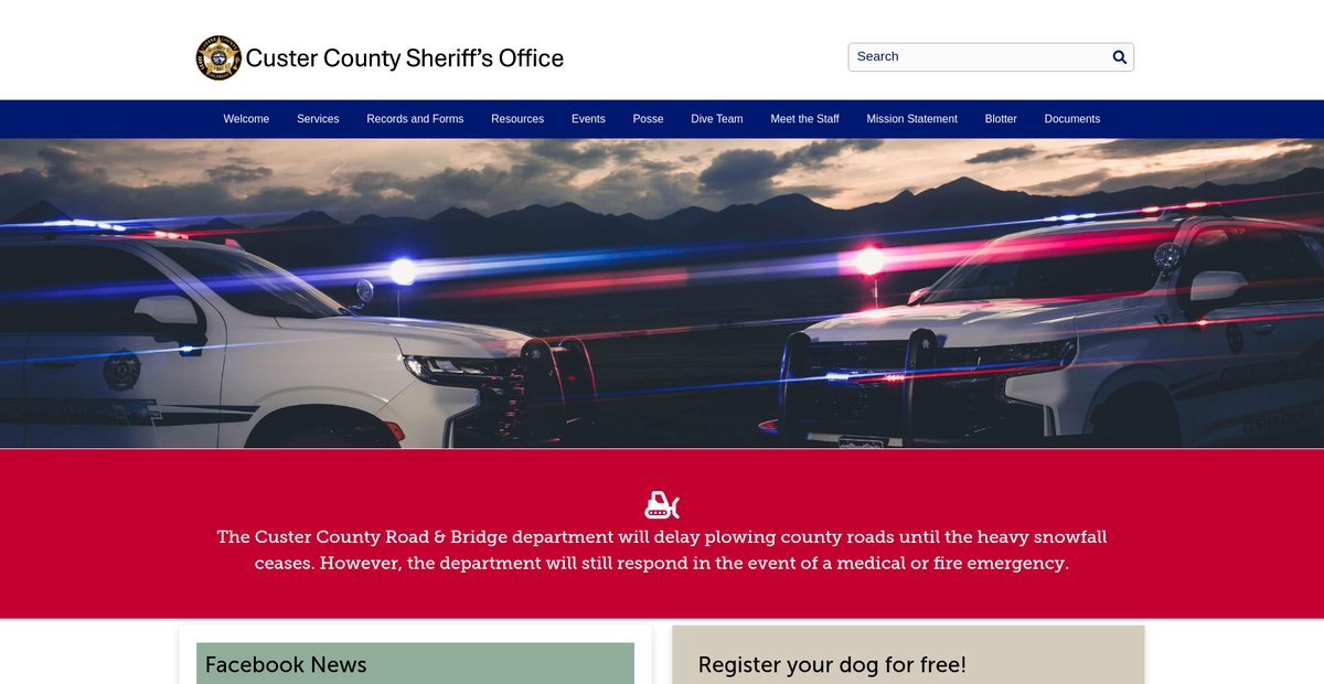 Preview of custersheriff.colorado.gov
