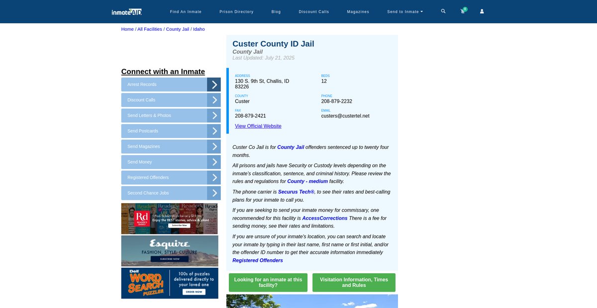 Preview of inmateaid.com