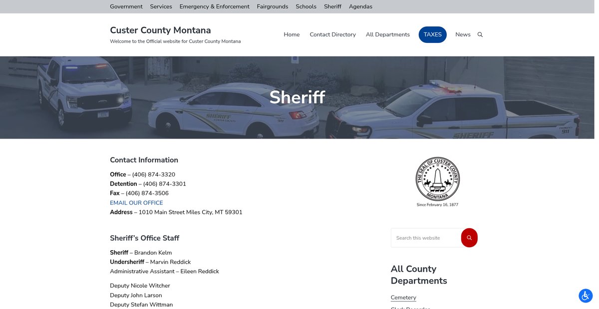 Preview of custercountymt.gov