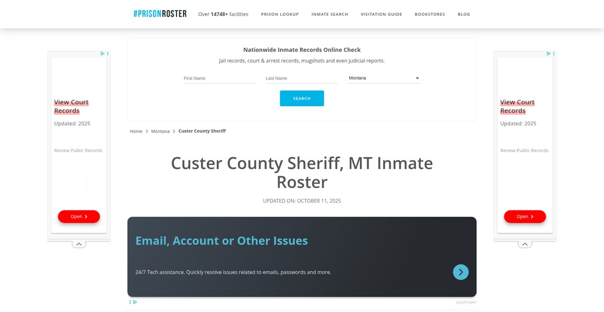 Preview of prisonroster.com