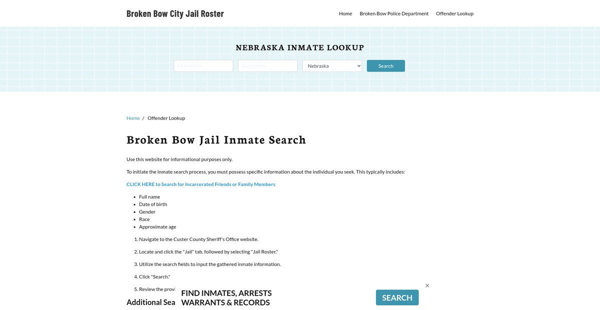 Preview of brokenbowcityjail.org