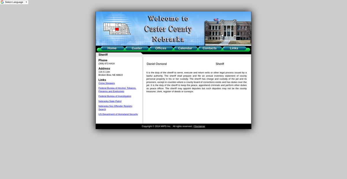 Preview of custercountyne.gov