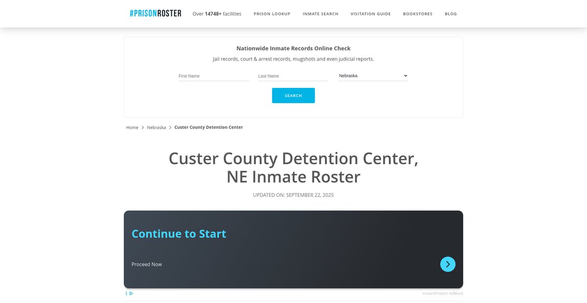Preview of prisonroster.com