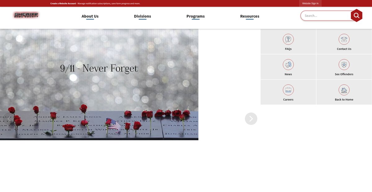 Preview of dadesheriff.com