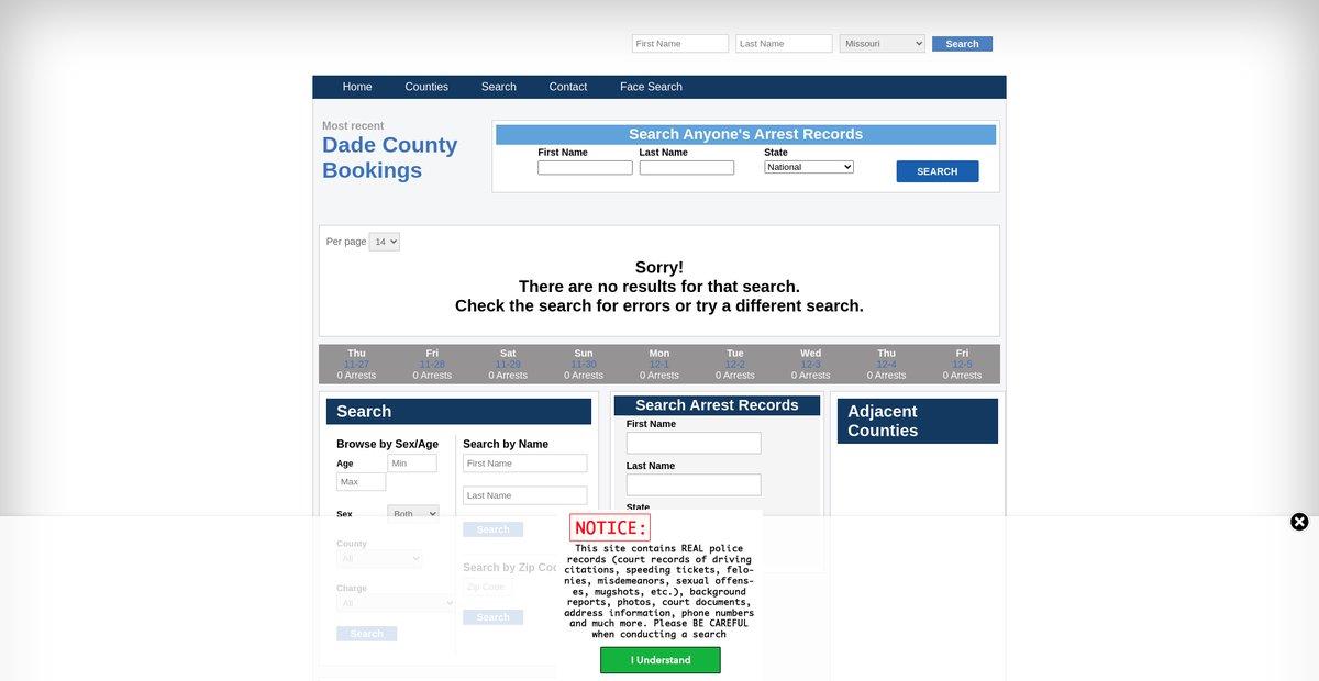 Preview of missouri.arrests.org