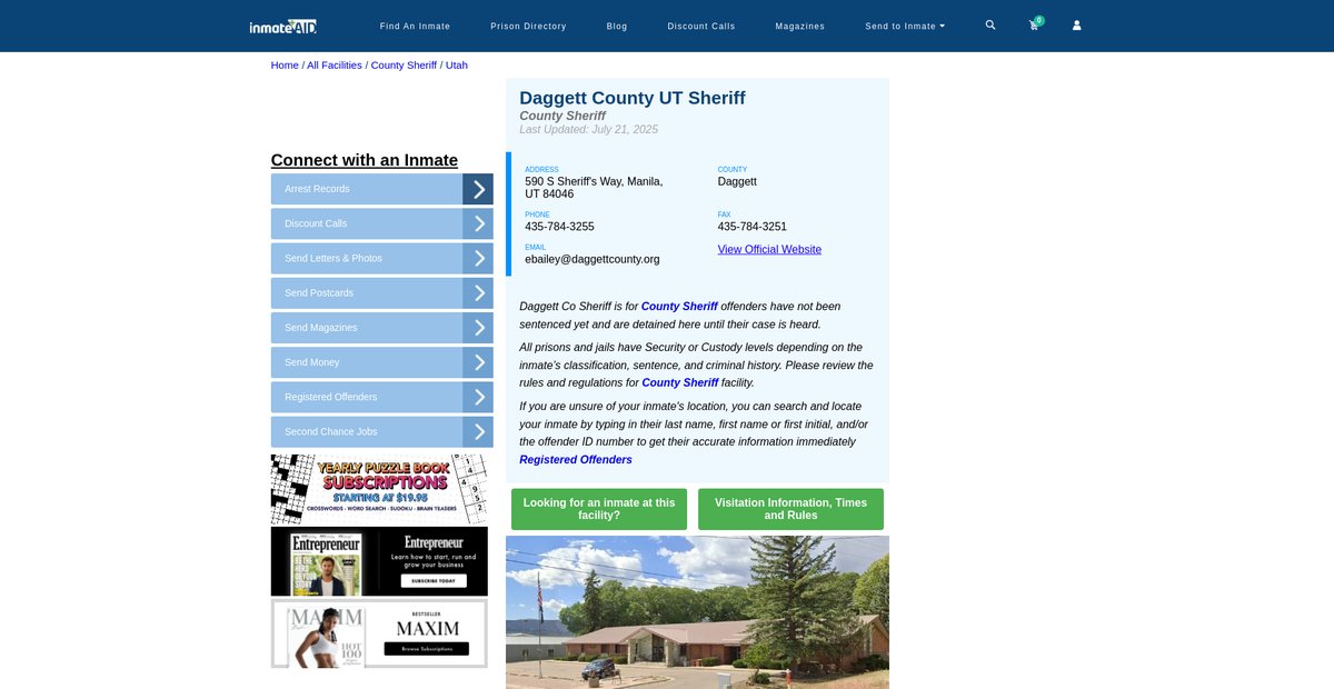Preview of inmateaid.com