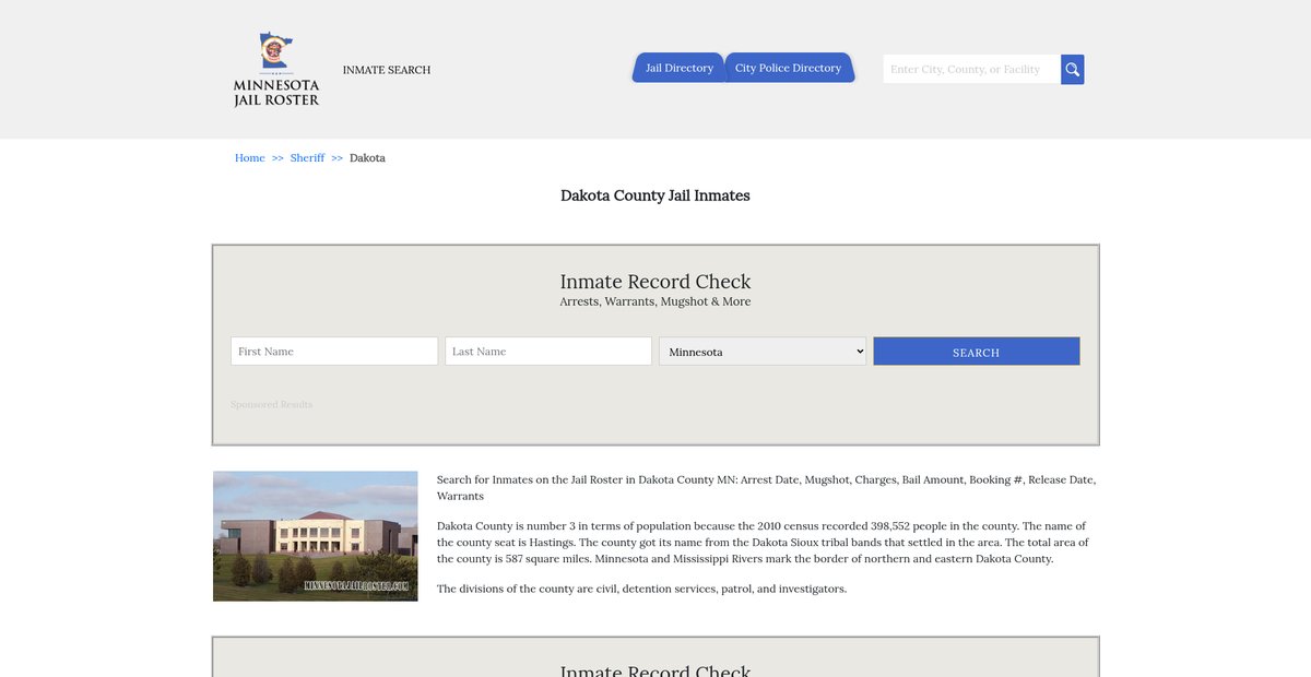 Preview of minnesotajailroster.com