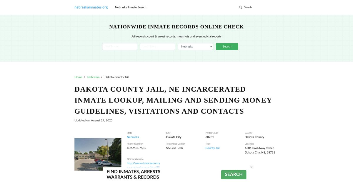 Preview of nebraskainmates.org