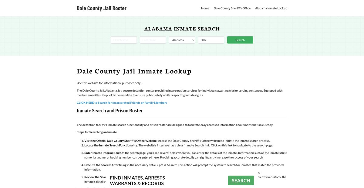 Preview of dalecountyjail.org