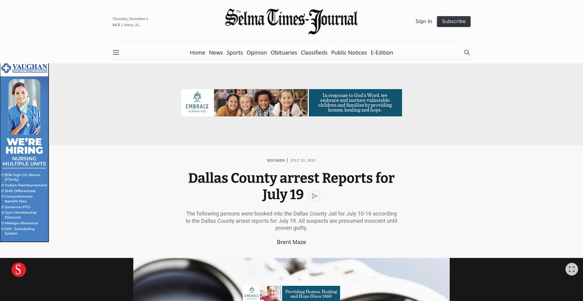 Preview of selmatimesjournal.com