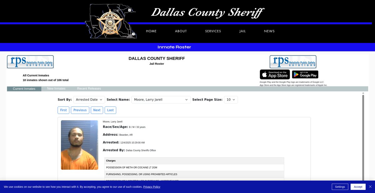 Preview of dallascountyarsheriff.com