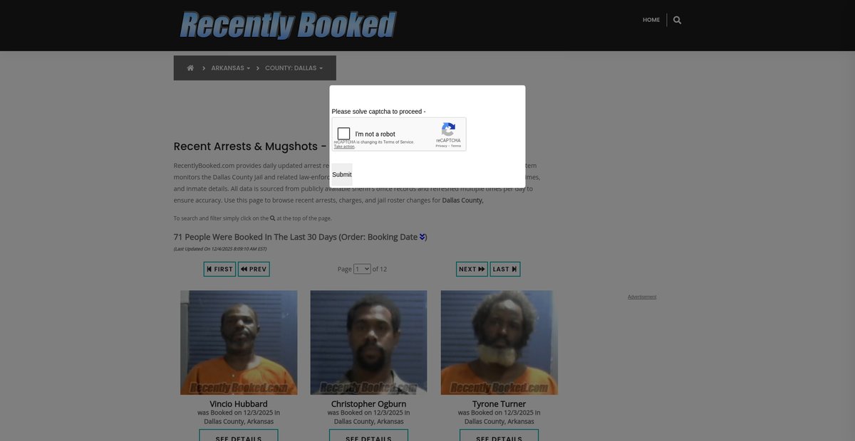 Preview of recentlybooked.com