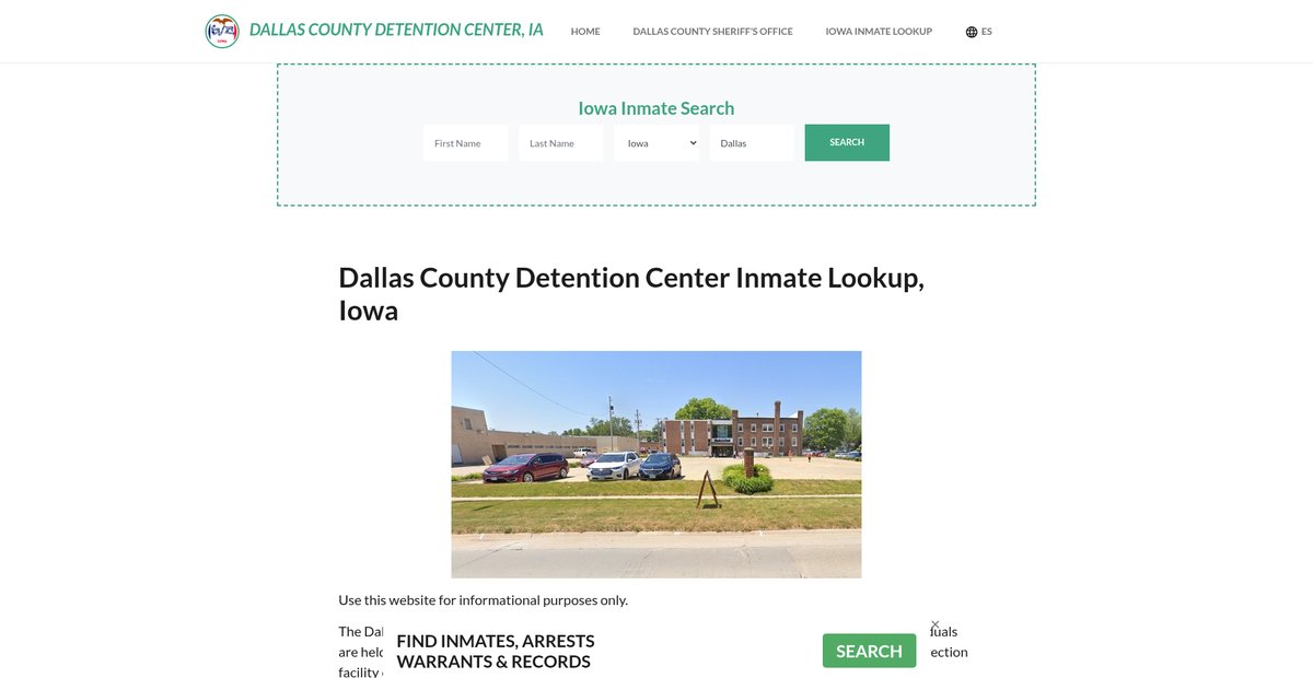 Preview of dallascountydetentionia.org