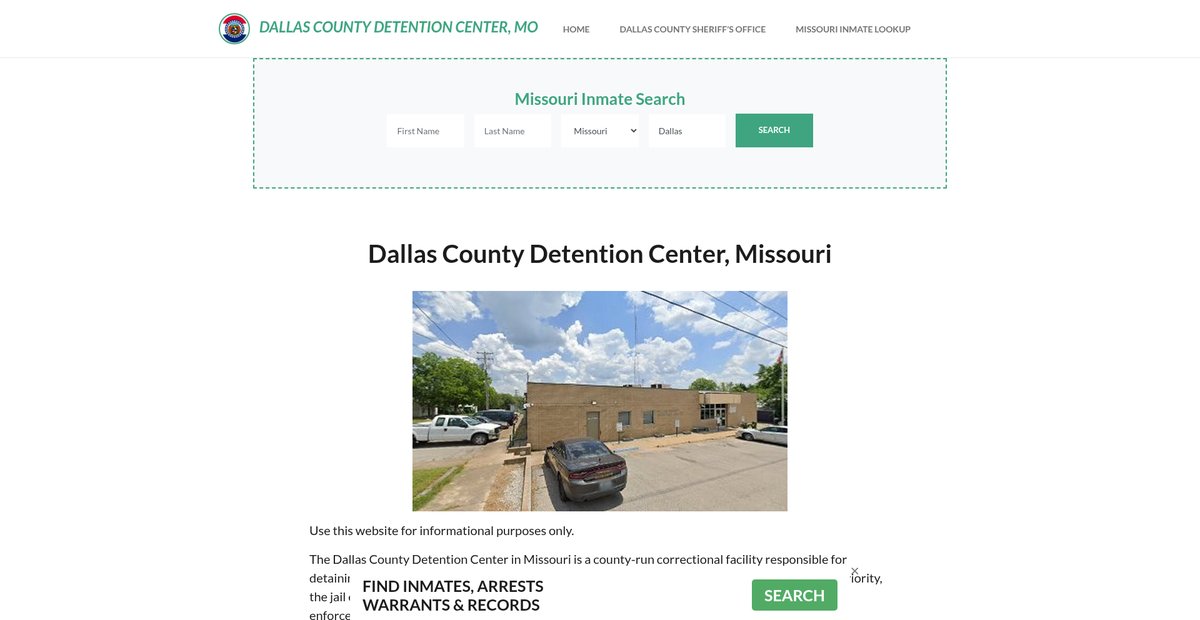 Preview of dallascountydetentionmo.org