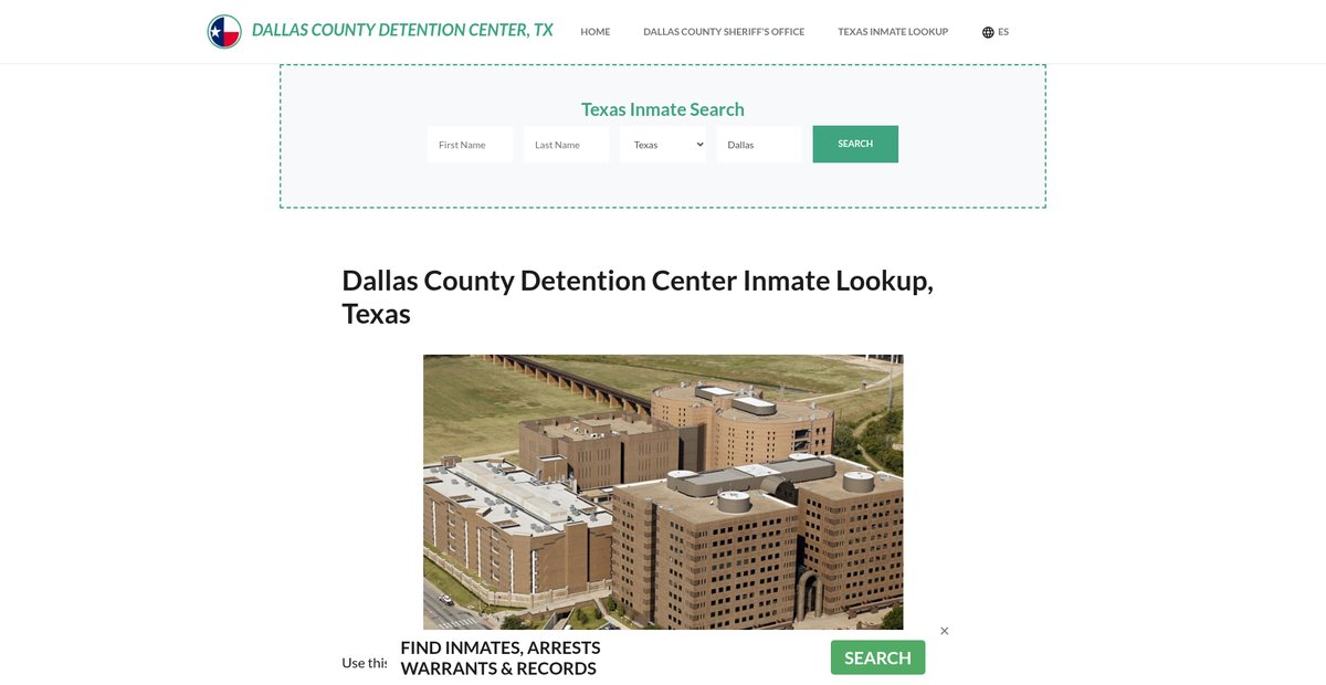 Preview of dallascountydetentiontx.org
