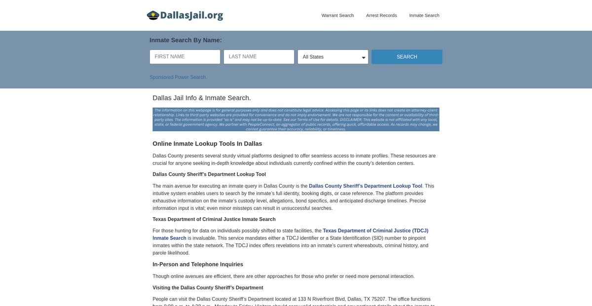 Preview of dallasjail.org