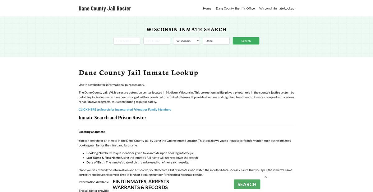 Preview of danecountyjail.org
