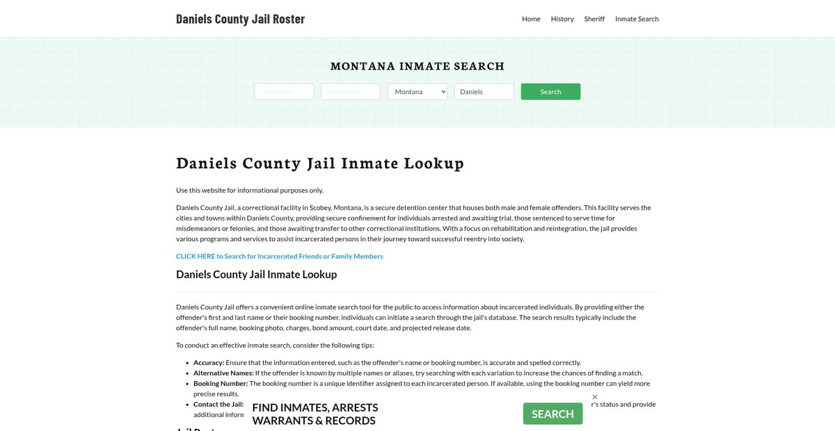 Preview of danielscountyjail.org