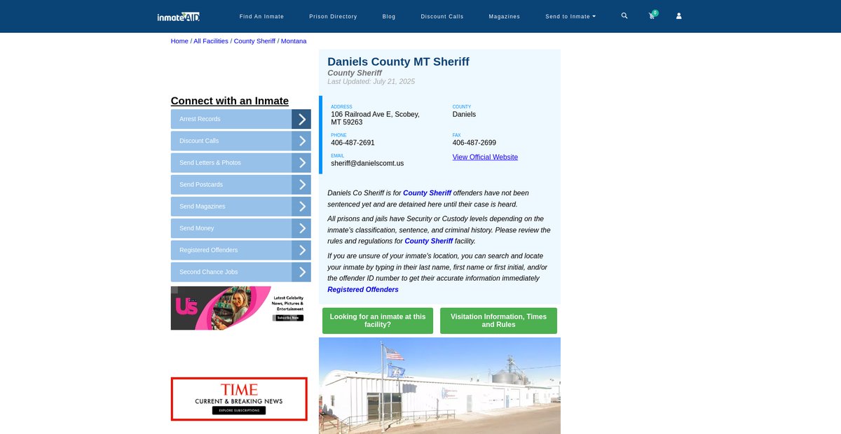 Preview of inmateaid.com