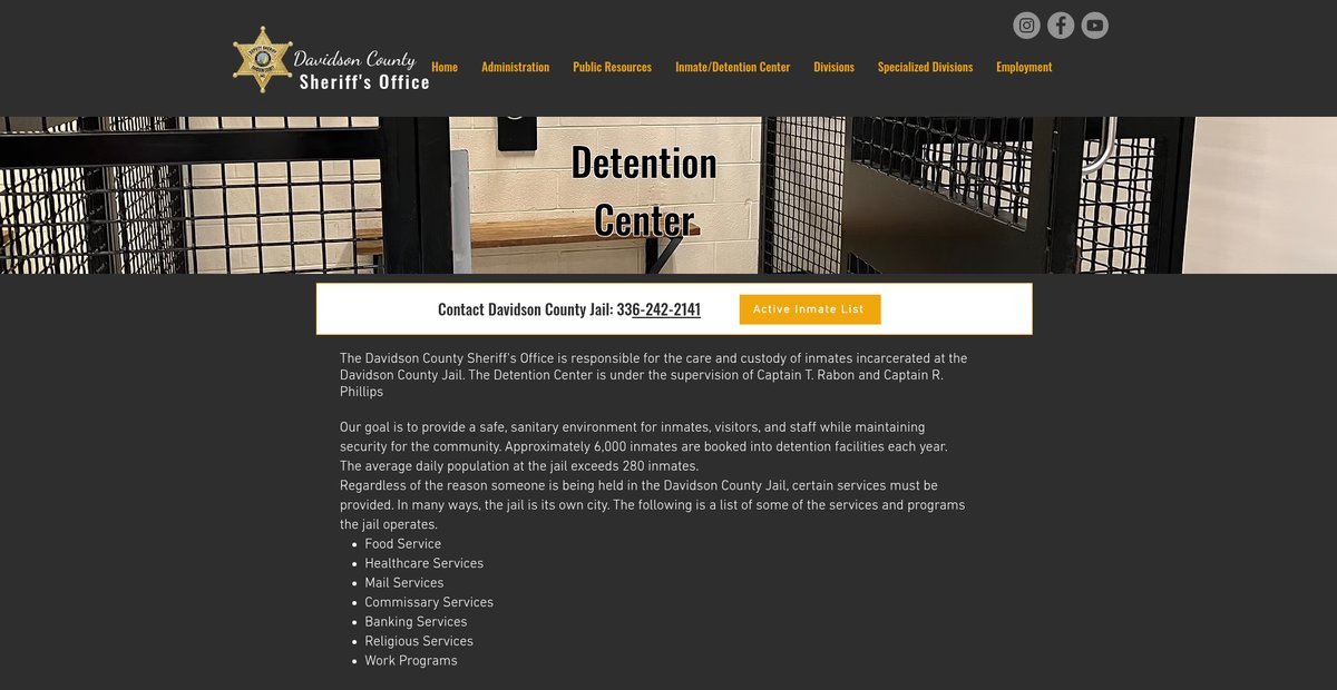 Preview of davidsoncountysheriffsnc.org