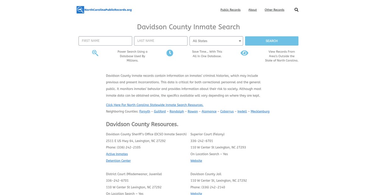 Preview of northcarolinapublicrecords.org