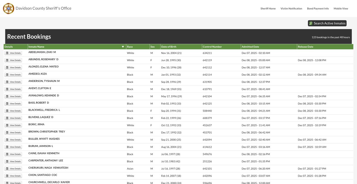 Preview of dcso.nashville.gov