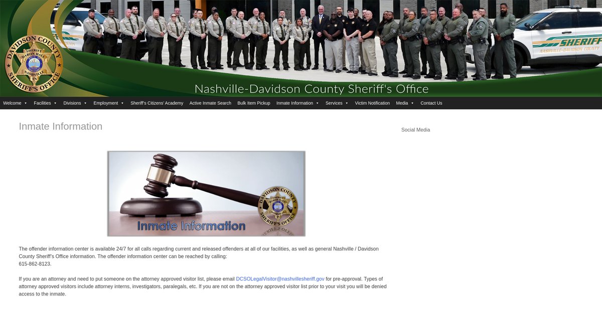 Preview of sheriff.nashville.gov