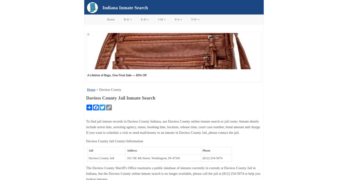 Preview of inmatesearchin.org