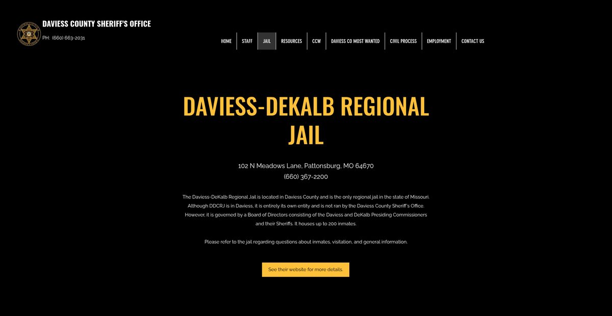 Preview of daviesscountysheriffmo.com
