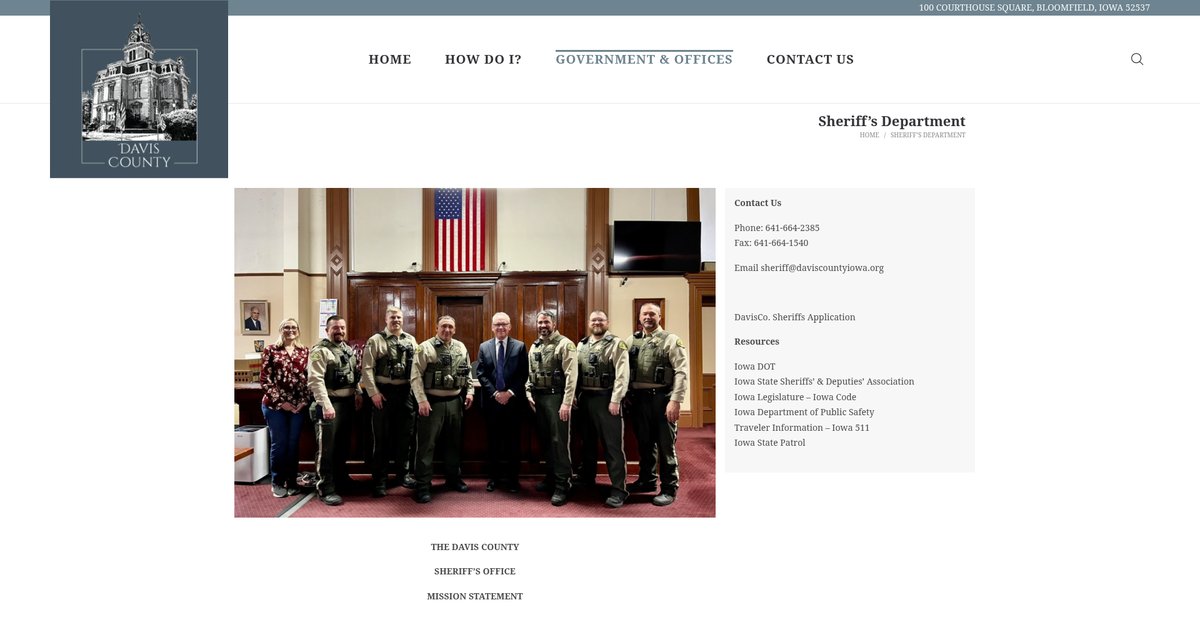 Preview of daviscountyiowa.gov