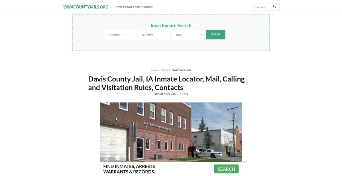 Preview of iowacountyjails.org