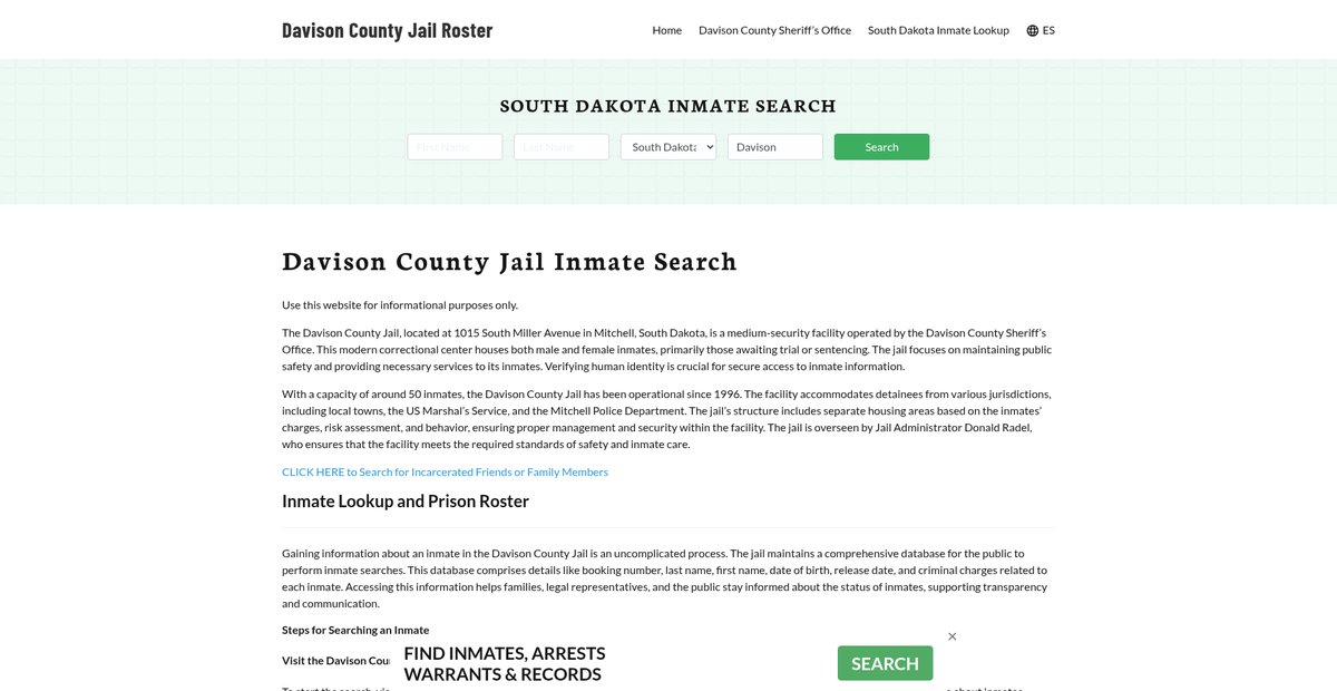 Preview of davisoncountyjail.org