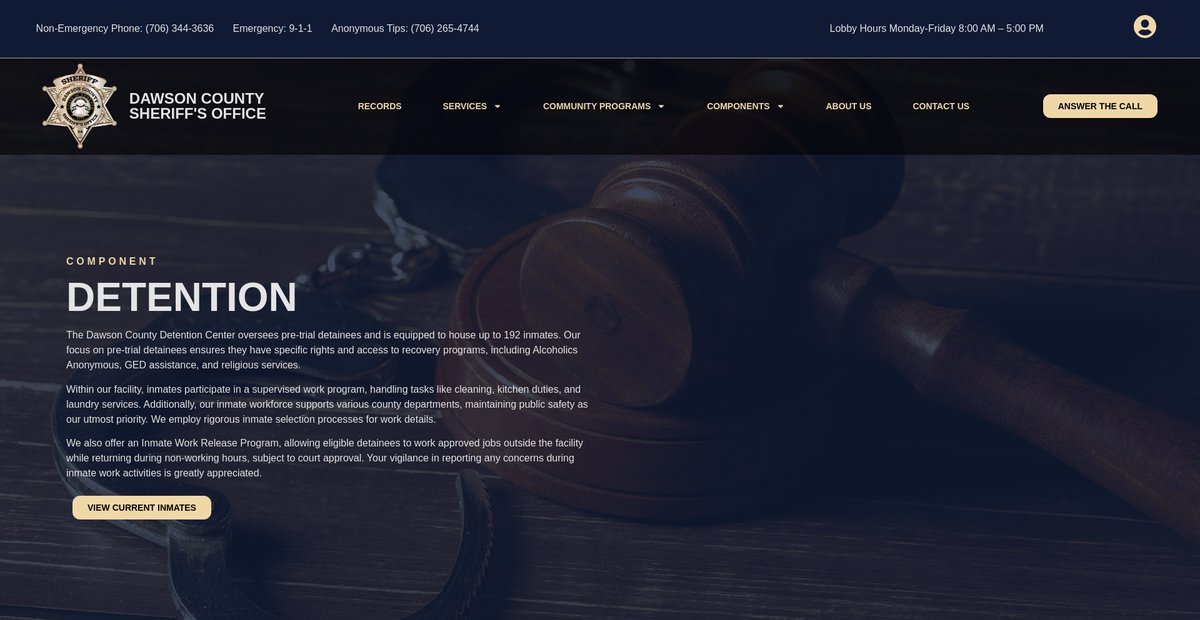 Preview of dawsoncountysheriff.org