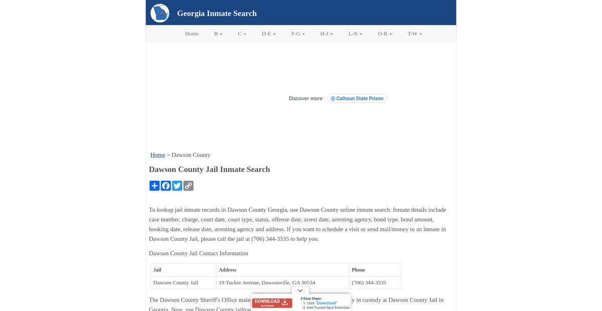 Preview of inmatesearchga.org