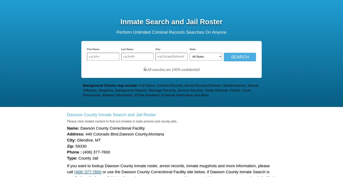 Preview of prisoninmatesearch.org