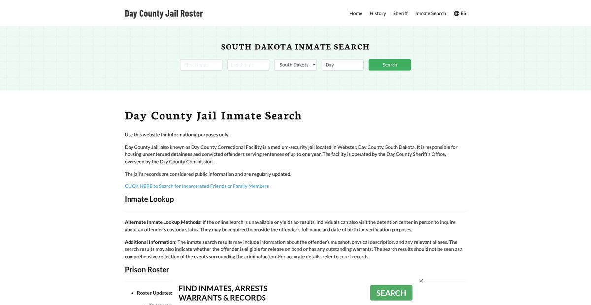 Preview of daycountyjail.org