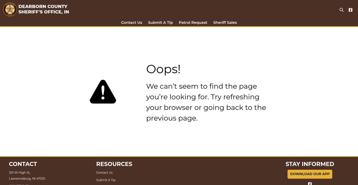 Preview of dearborncountysheriff.org