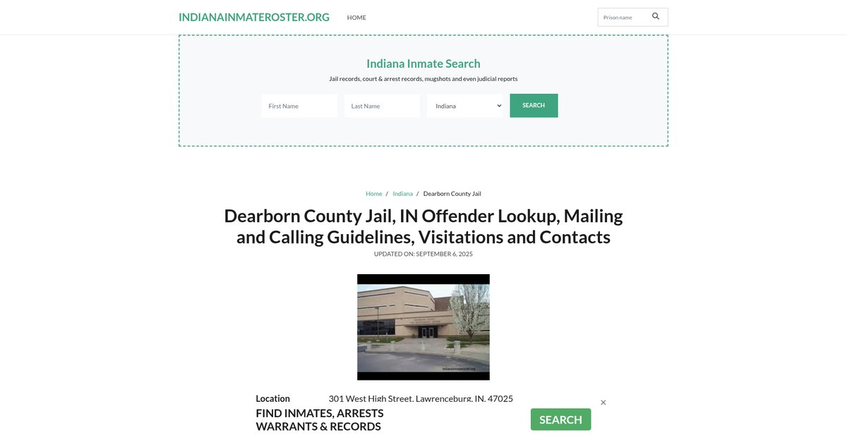 Preview of indianainmateroster.org